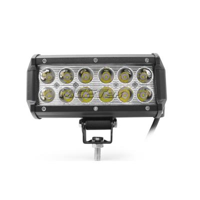 China Universal Vehicle Car LED Work Double Array 36W 12smd Three-eye Light Models Long Off-Road Light Bar Inspection Spotlight D36W for sale