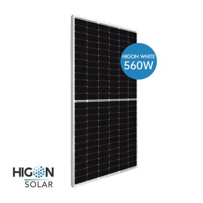 China Residentail / Commercial Mono Cells 550W 560W High Efficiency Half Solar Panel For Home Use for sale