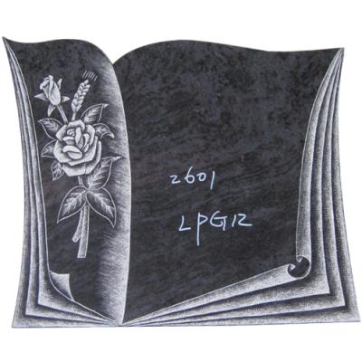 China EUROPEAN Single Shape Headstone Simple Design Book Grave Markers For Burial for sale