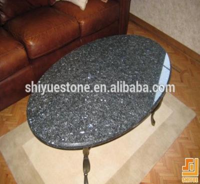 China Good quality blue top decoration pearl granite round table material for sale