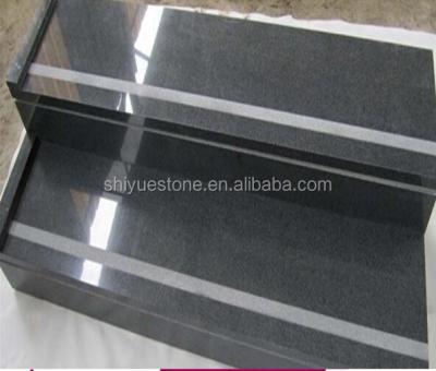 China Exterior Black G654 Granite Staircase for sale