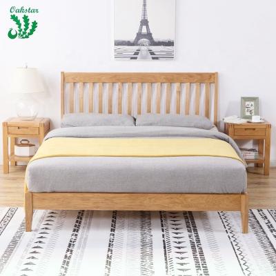 China Other Modern Solid Wood King Bed In Wood Scandinavian Style Furniture for sale