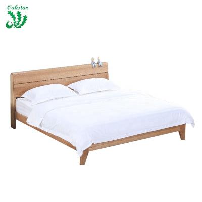 China Modern King Size Bed Frame Solid Wood Bed for sale