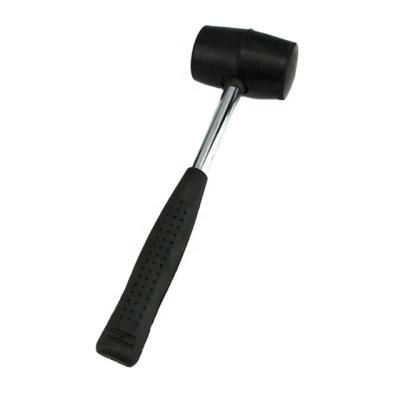 China 83033-A-8OZ#8oz Outdoor Camping Metal Grip Mallet Rubber Hammer for sale