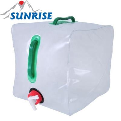 China With Two Handles 81053B# 20ltr Outdoor Collapsible Plastic Water Container for sale