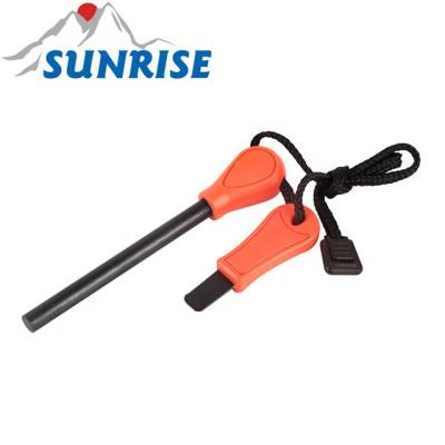 China Portable Survival Fire Starter Tools 83003B#Survival Tool Multifunctional Fire Starter with Scraper and Whistle for sale