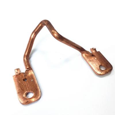 China OEM ODM Copper Wire Copper Bar Stamping Bending Forging Processing Terminal Copper Sheet Stamping Cold Forging Processing for sale