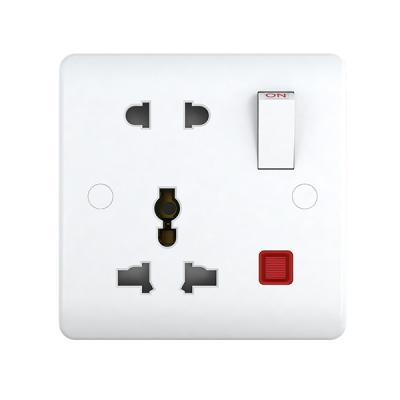 China 16A 1 Gang Residential/General Purpose 5 Pin Switched Multi Function Socket with Neon for sale