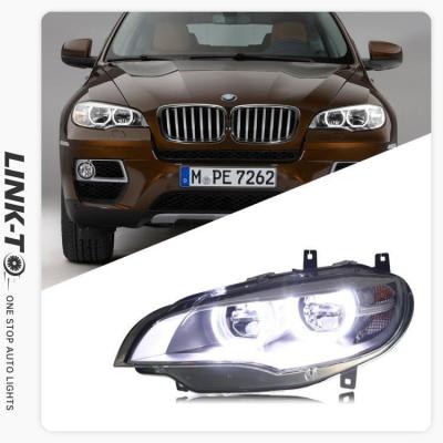 China LINK-TO LED Plug & Play Angel Eye Headlamp Headlight Assembly for BMW X5 X6 E71 2008-2014 Head Light Lamp for BMW X6 Headlight Assembly for sale