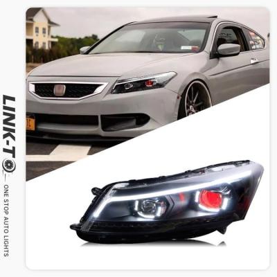 China An de Front Headlights Assembly For HONDA ACCORD 2008-2011 LINK-TO LED Head Lamp LED Strip For Accord Headlight Assembly for sale