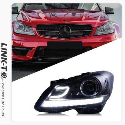 China LINK-TO Suitable for Mercedes-Benz W204 Headlight Assembly C180C200C260 Modified LED Xenon Lens W204 Headlight Daily Light Steering Assembly for sale