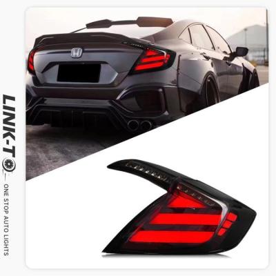 China LINK-TO For Honda Civic 2016-2021 Tenth Generation Taillight Assembly Modified Without LED Running Water Steering Rear Taillight For Civic Taillight for sale