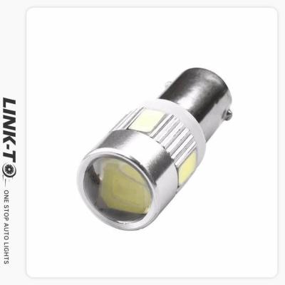 China Normal Bright LINK-TO BA9S-5630-6SMD Led Bulbs With Lens Aluminum Heatsink Super Bright Car Bulb for sale