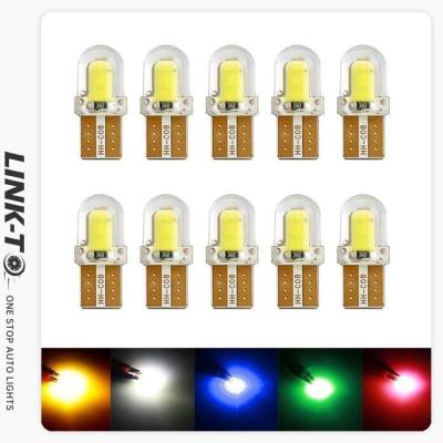 China LINK-TO T10-COB-1LED Crystal Silicone Short Width W5W Transparent Waterproof Light Astigmatism Normal Bright Highlight for sale