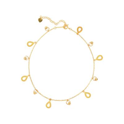 China Elegant 18K Gold Anklets: Custom Name and Initial Designs for Women for sale