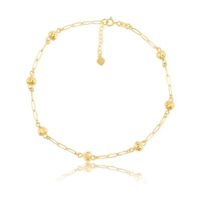 China Personalized 18K Gold Anklets: Unique Name and Initial Charms for sale