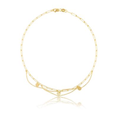 China Custom Initial and Name Anklets: 18K Gold Jewelry for Every Occasion for sale