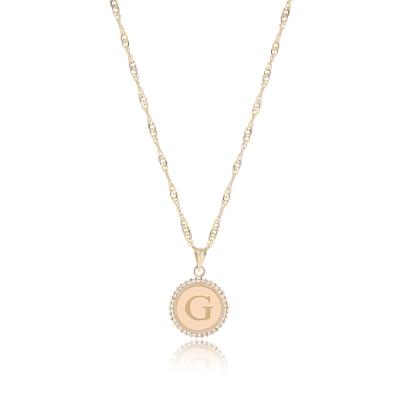 China 18K Gold ‘G’ Pendant Necklace zu verkaufen