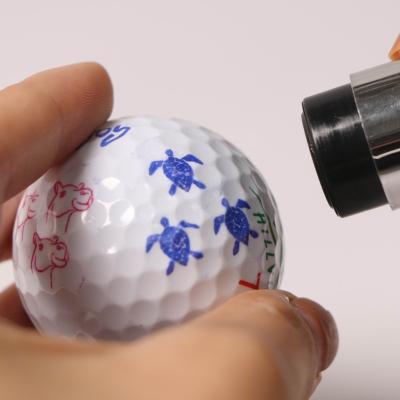 China Super Durable Customized Personalized Plastic Golf Ball Stamps Use Best Quality Quick Drying Indelible Ink for sale