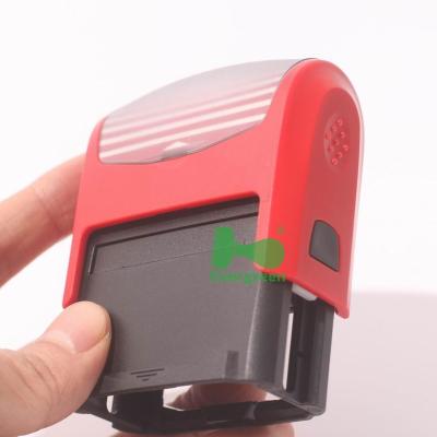 China Office Self-Inking Rubber Stamp With Cloth Covered Ink Pad for sale