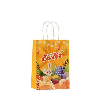 China Kraft Paper Easter Bunny Gift Bag for Holiday Party Hand Candy Luxury Packaging Style for sale