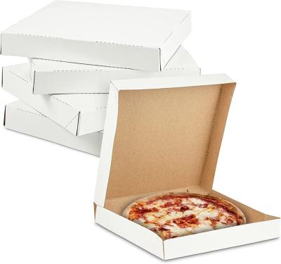 China Custom Size Corrugated Disposable Pizza Food Packaging Paper Box With Logo For Fast Foods for sale