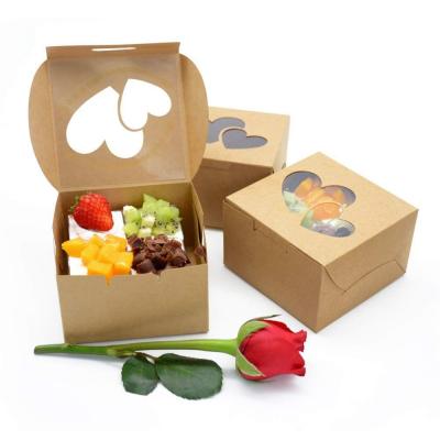 China Convenient Takeaway Kraft Paper Box for Cupcakes According to Your Request for sale