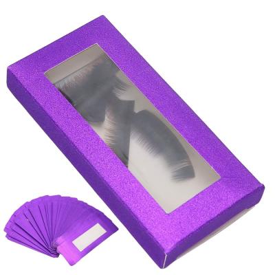 China Competitive Makeup Cosmetic Eyelash Paper Box With Display Window for Facial Cleanser for sale