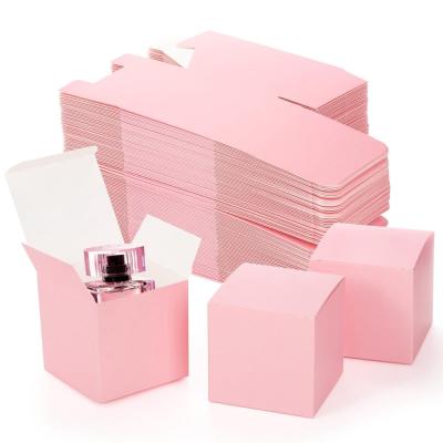 China Customized Beautiful Design Folding Pink Skin Care Packaging Paper Perfume Box for Perfume for sale