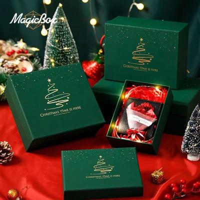 China Custom Order Accepted Rigid Paper Boxes With Lid for Christmas Birthday Gift Packaging for sale