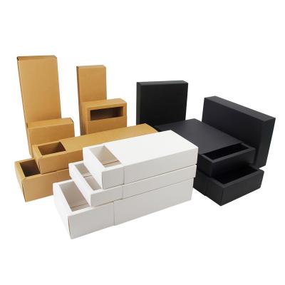 China Recycled Sliding Drawer Packaging Kraft Paper Box With Insert and Durable for Your for sale