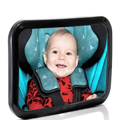 China RearView Bk01 Baby Safety Backseat Rear View Facing Car Seat Led Mirror Baby Car Mirror For Car Seat Rear Light for sale