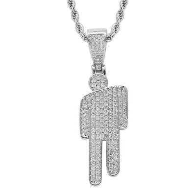 China Hiphop Stainless Steel Twist Running Chain With Real Gold Brass And Zircon Tilted Key Pendant Necklace for sale