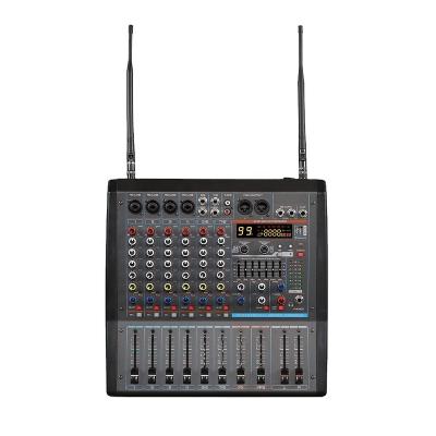 China 99DSP 99DSP Power Mixer with 1pair Wireless Microphone for sale