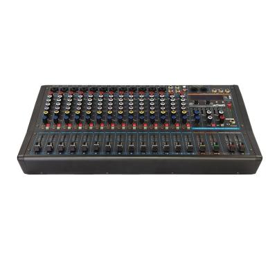 China 24-Bit AK-16D 12Mono 2Stereo Channels MP3 Recording Powered Mixer for sale