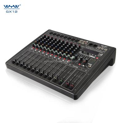 China Yes 12 channels 99 dsp power recording audio mixer for sale