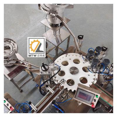 China MTW Chemical Customized Chemical Liquid Fill Line 8 Head Four Head Magnetic Pump Filling Machine With High Quality for sale