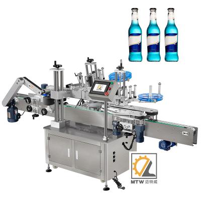 China New Design Food MTW Labeling Machine Whiskey Glass Bottle Sticker Labeling Machines for sale