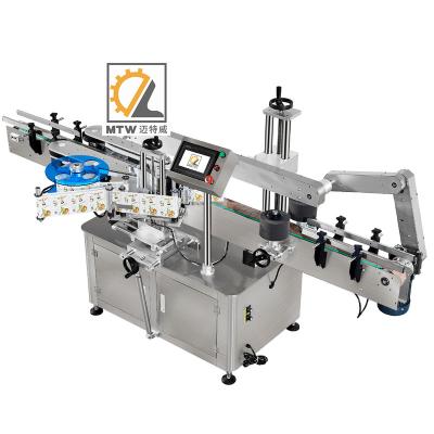 China 3 Sides Square Bottle Labeling Machine Adhesive Sticker Simple Operation MTW Square Bottles for sale