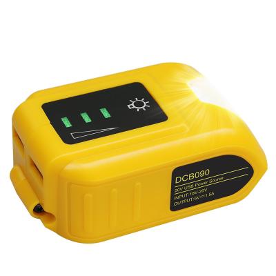 China Electric tool drop shipping USA Amazon warehouse power source adapter dewalts USB charger for Li-ion series battery with LED indicator for sale