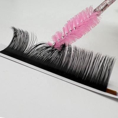 China Full Volume True Mink Individual Eyelash Cashmere Volume Whips Tray Matte Black Individual Eyelashes for sale