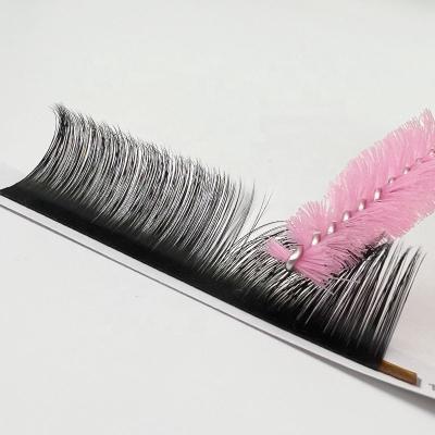 China Natural Individual Long Volume Lash Trays Matte Black Eyelashes from Mink Lash Extensions Individual Lash Supplier for sale