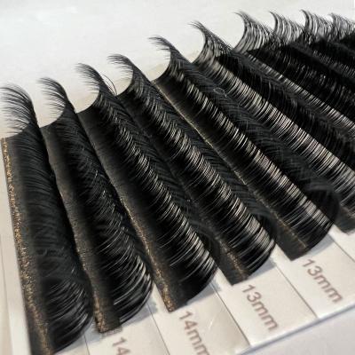 China Wholesale Natural Long Eyelash Extension Volume Lashes Russian Mink Individual Eyelashes Faux Cashmere Easy Fan Volume Wick for sale