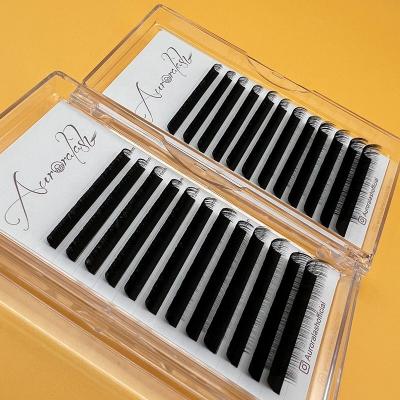 China Matte Black Private Label Volume Faux Mink Eyelash Extensions Individual Lash Long Natural Extension for sale