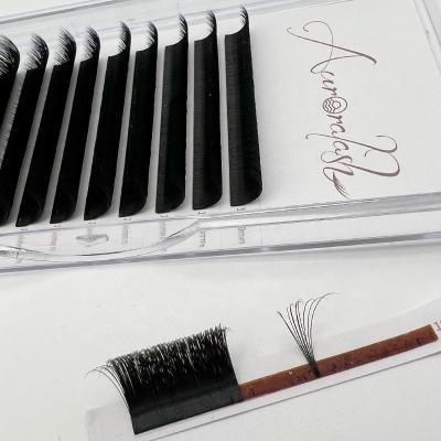 China Full Volume Fan Easy Volume Whips Extension Supplies Fast Blooming Eyelash Extension Fanning Lashes for sale