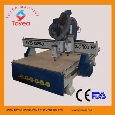 China Three operations cnc wood router machine three spindles  TYE-1325-3S for sale