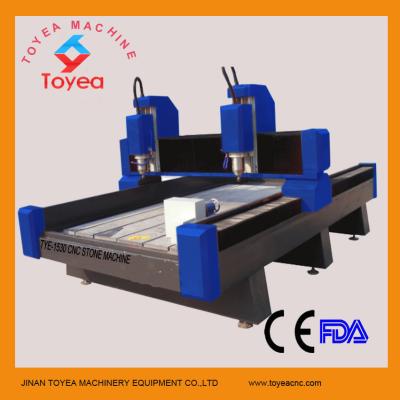 China Dual spindle stone cnc carving machine TYE-1530-2 for sale