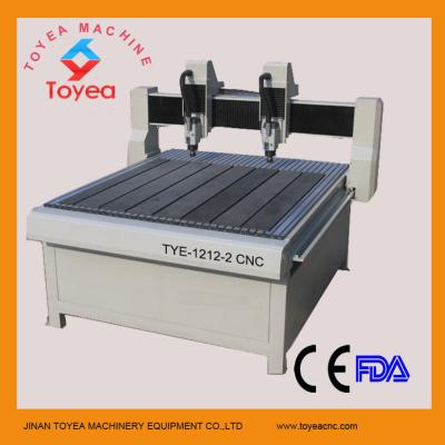 China Double heads  CNC Engraving machine in Advertising field TYE-1212-2 for sale