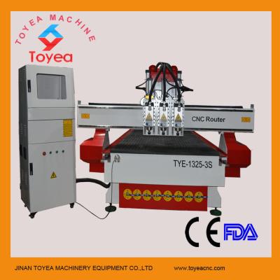 China Simple ATC CNC Router for wood door engraving cutting with imported rail,helical driving,DSP control TYE-1325-3S for sale