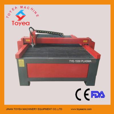 China 60A Huayuan plasma source CNC plasma cutting machine for cutting stainless steel  TYE-1530 for sale